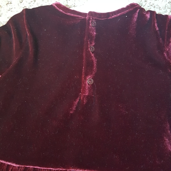Baby girl burgandy dress 3 & 9 months - Picture 5 of 6